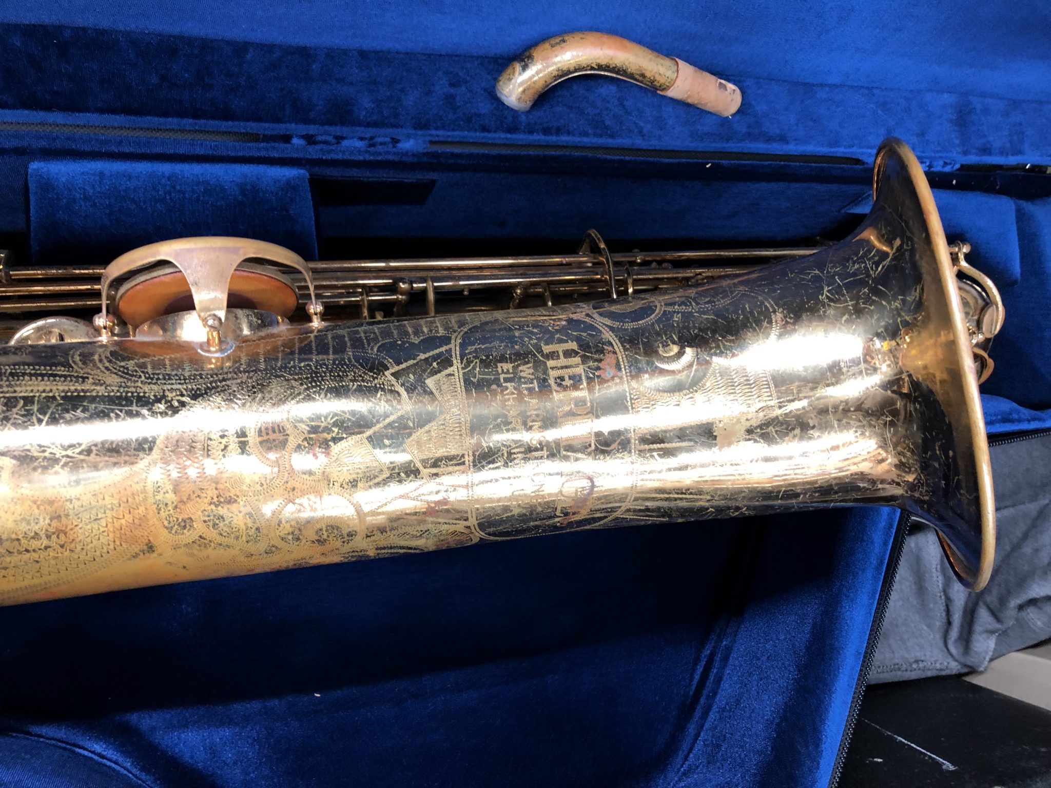 Armstrong Heritage Baritone Sax made by H. Couf Hollis Music and Repair
